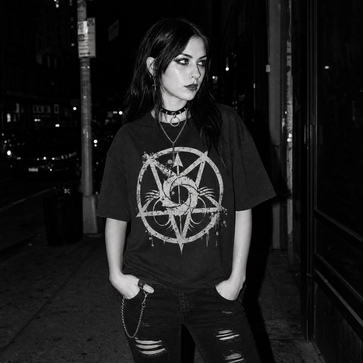 Occult Sigil T-Shirt - Distressed Mystic Symbol