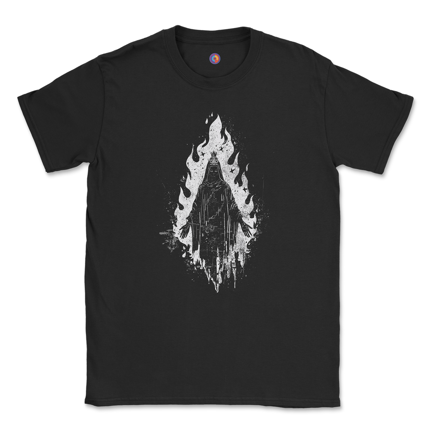 Burning Specter T-Shirt β Distressed Dark Spirit Graphic