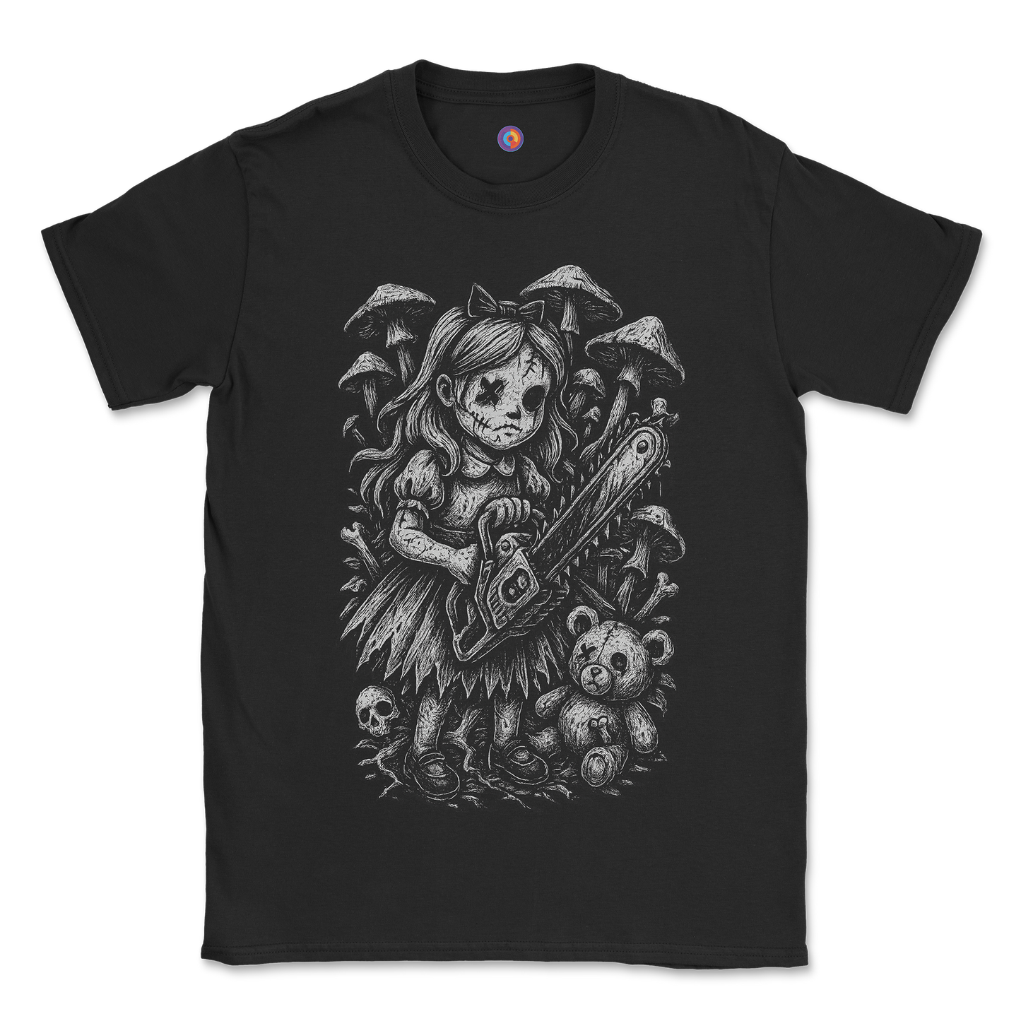 Creepy Chainsaw Doll - Horror T-Shirt