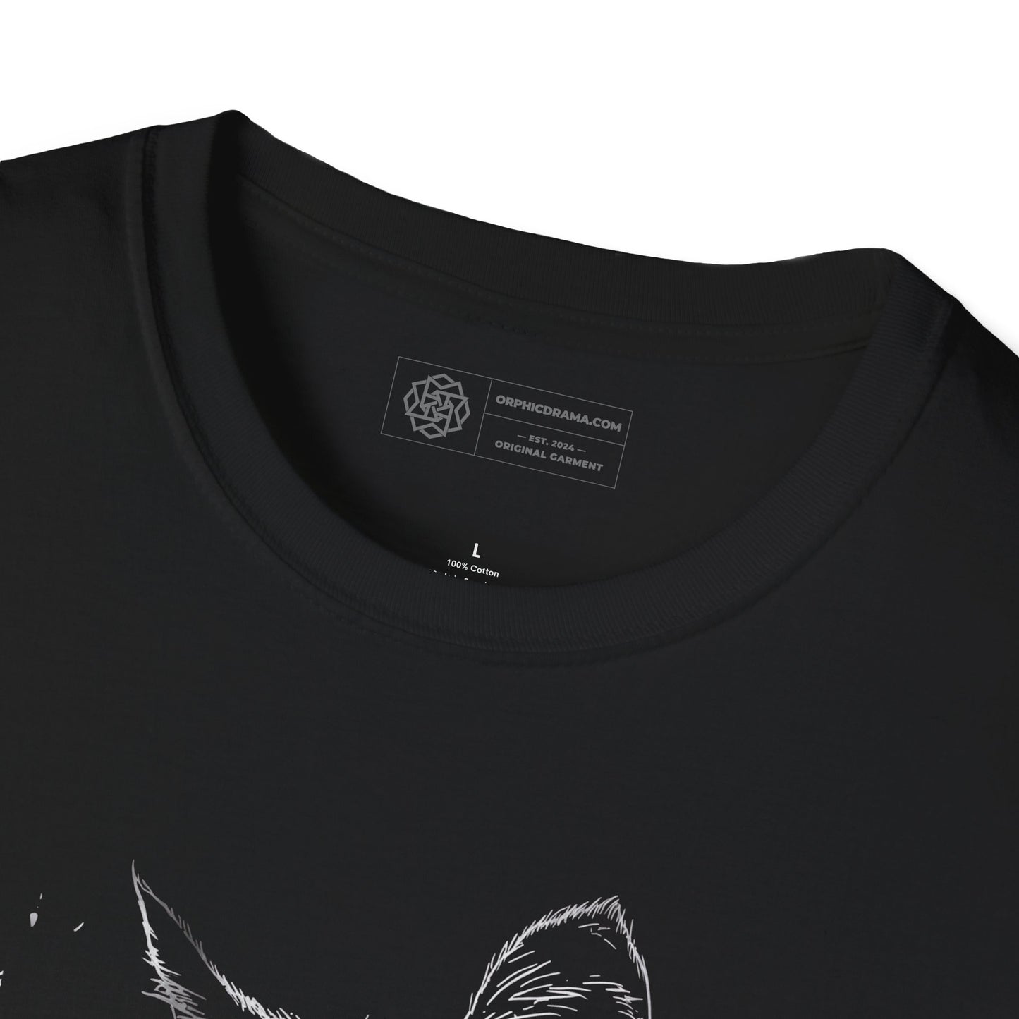 Smoking Cat T-Shirt - Edgy Vintage Noir Tee