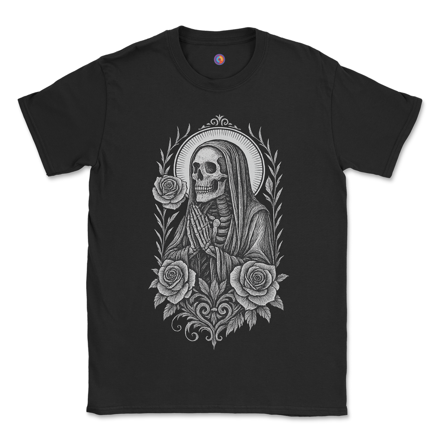 Gothic Saint Skeleton T-Shirt