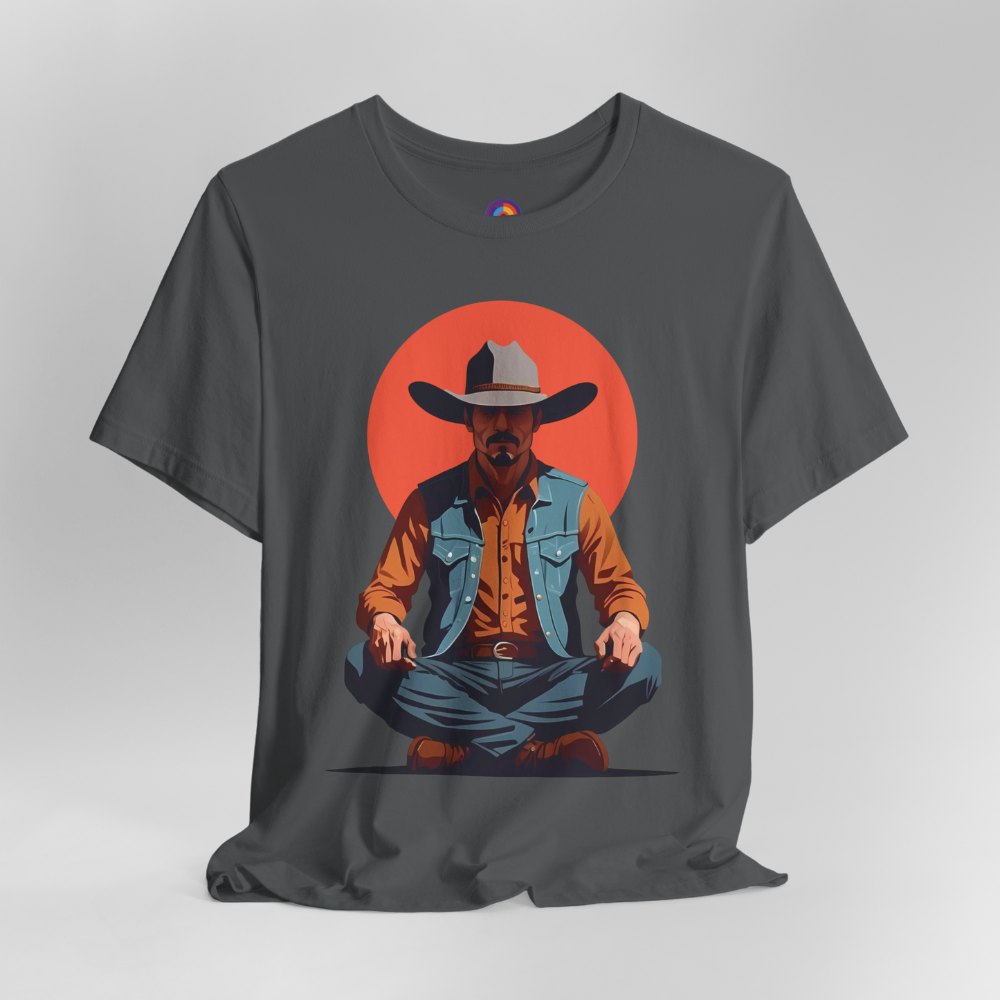 Cowboy Zen - Meditating Cowboy T-Shirt