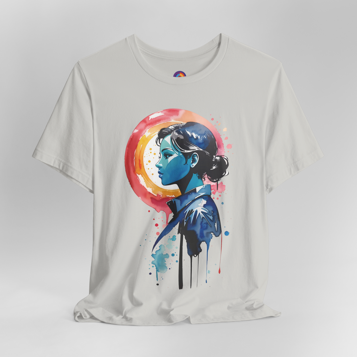 Tranquil Woman - Watercolor Painting T-Shirt