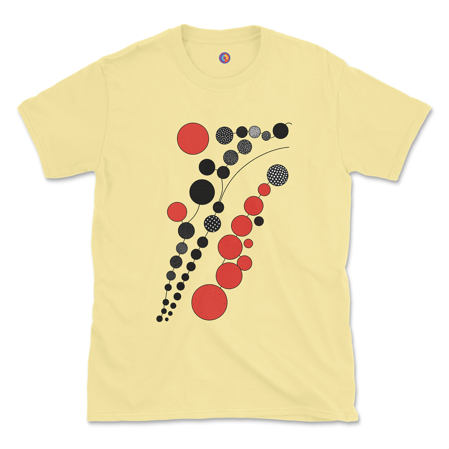 Offset Circles – Geometric T-Shirt