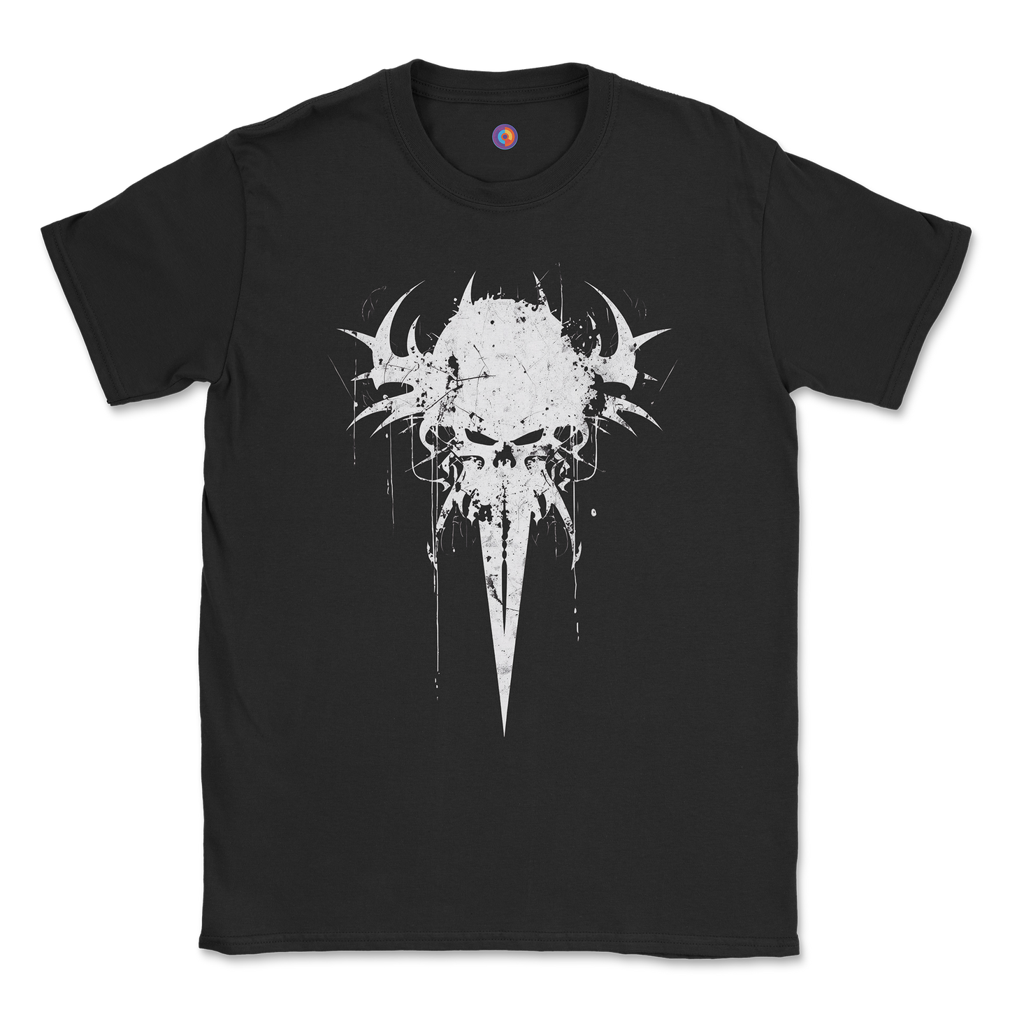 Spiked Skull T-Shirt β Brutal Gothic Grunge Design