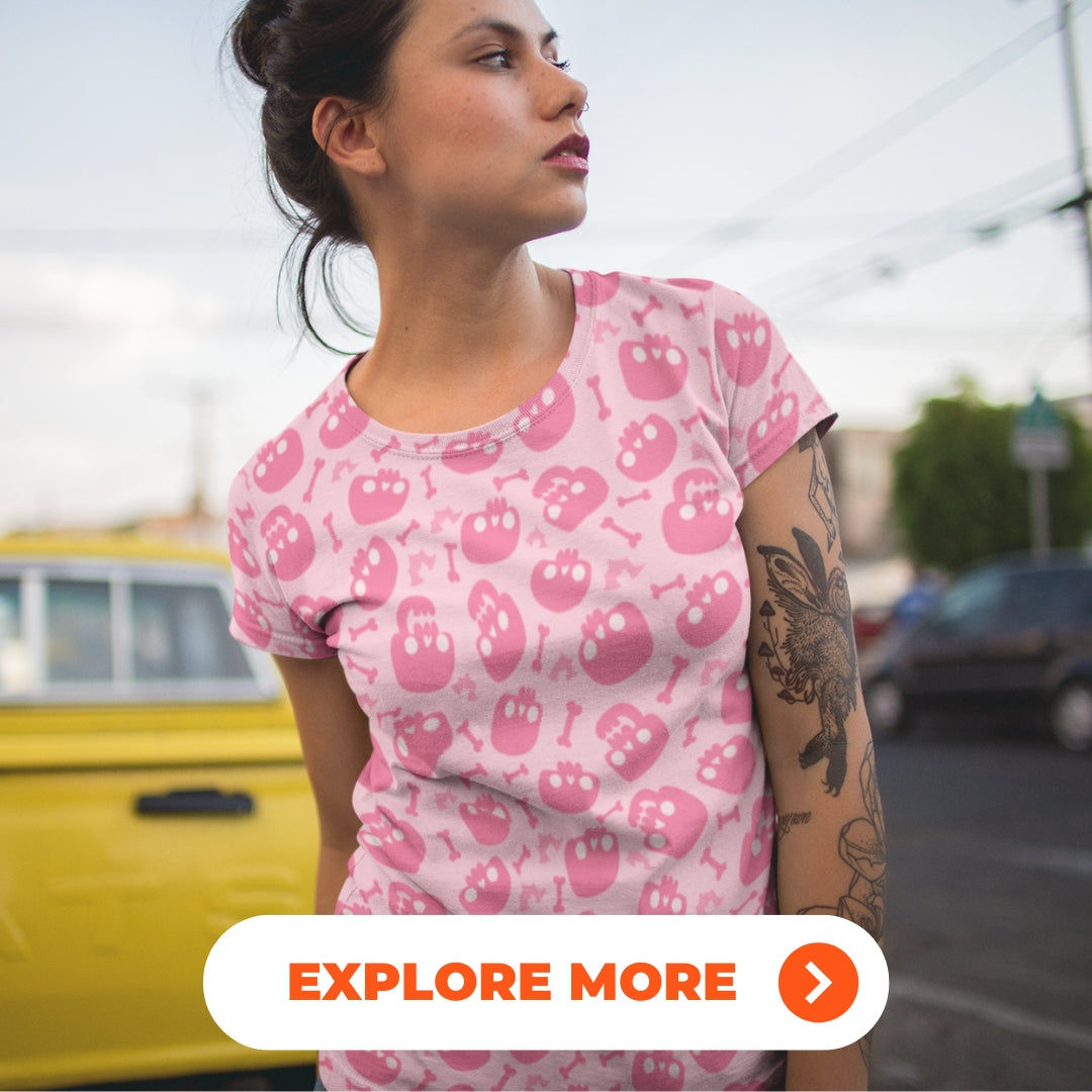 PATTERNED & GEOMETRIC ALL-OVER PRINT T-SHIRTS