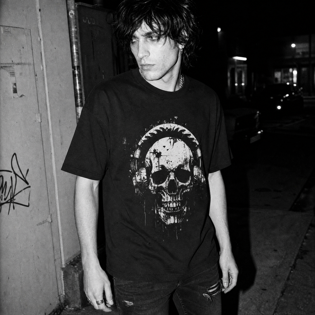 Dead Beats - Skull With Headphones T-Shirt