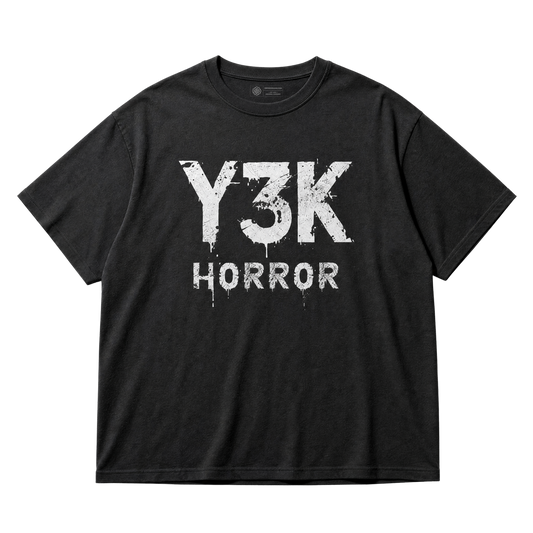 Y3K Horror T-Shirt — Retro Apocalyptic Horror Graphic