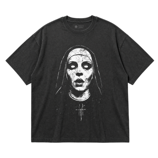 Possessed Nun T-Shirt – Gothic Religious Horror Graphic Tee