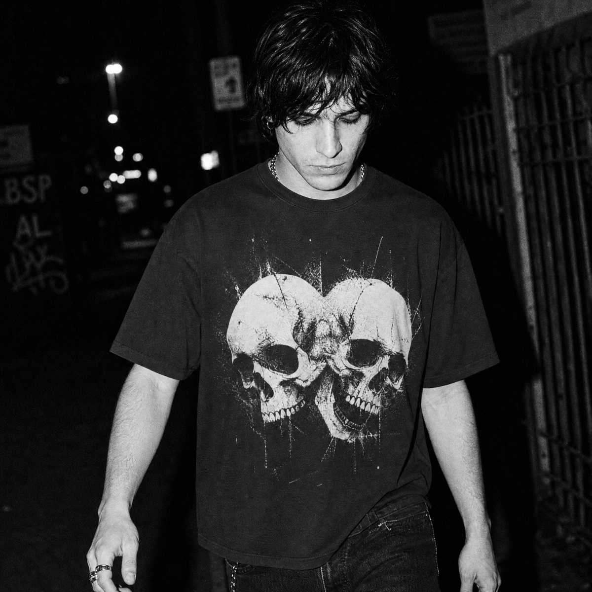 Two Heads Are Deader Than One - Skull T-Shirt