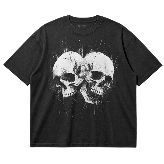 Two Heads Are Deader Than One - Skull T-Shirt