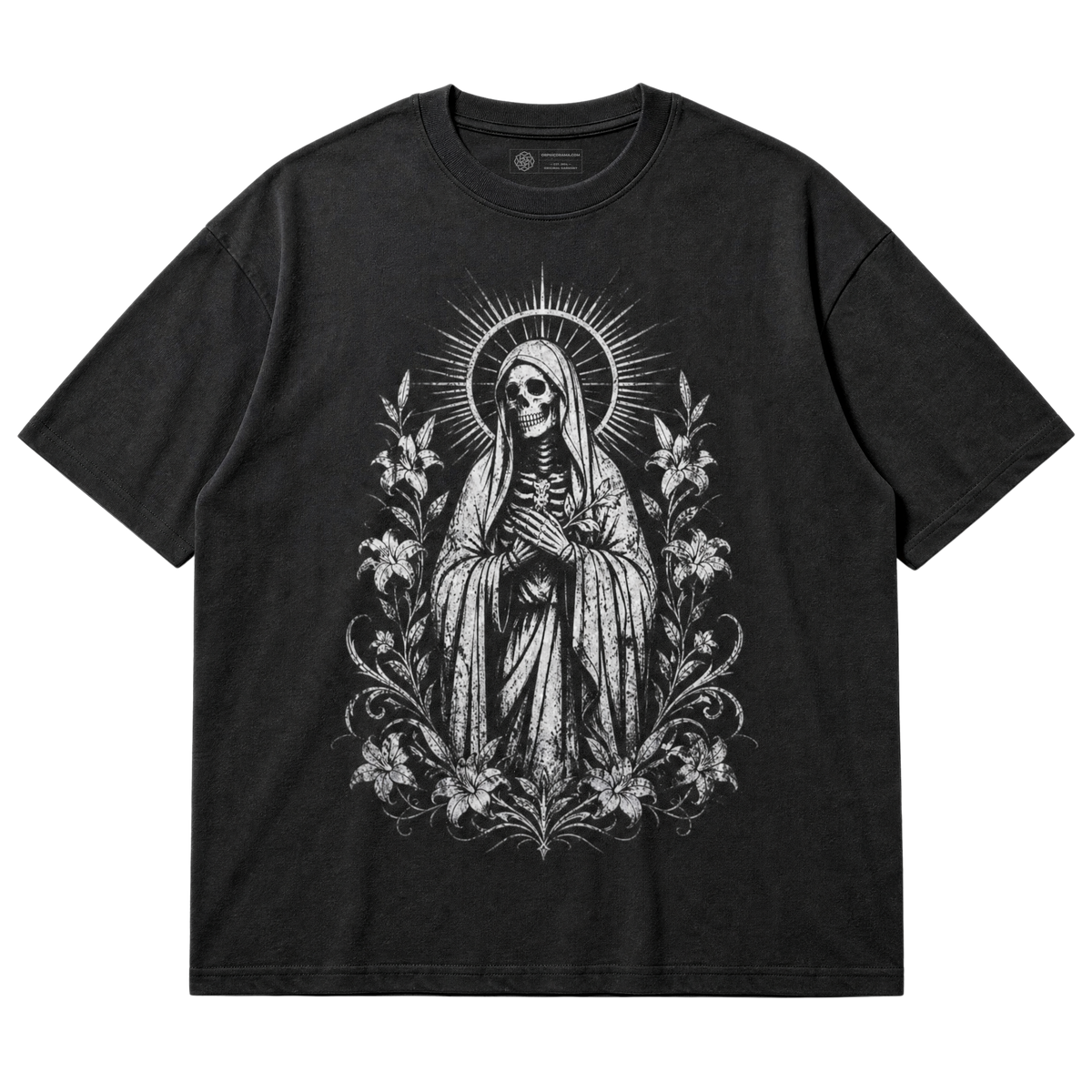 Gothic Saint Skeleton T-Shirt
