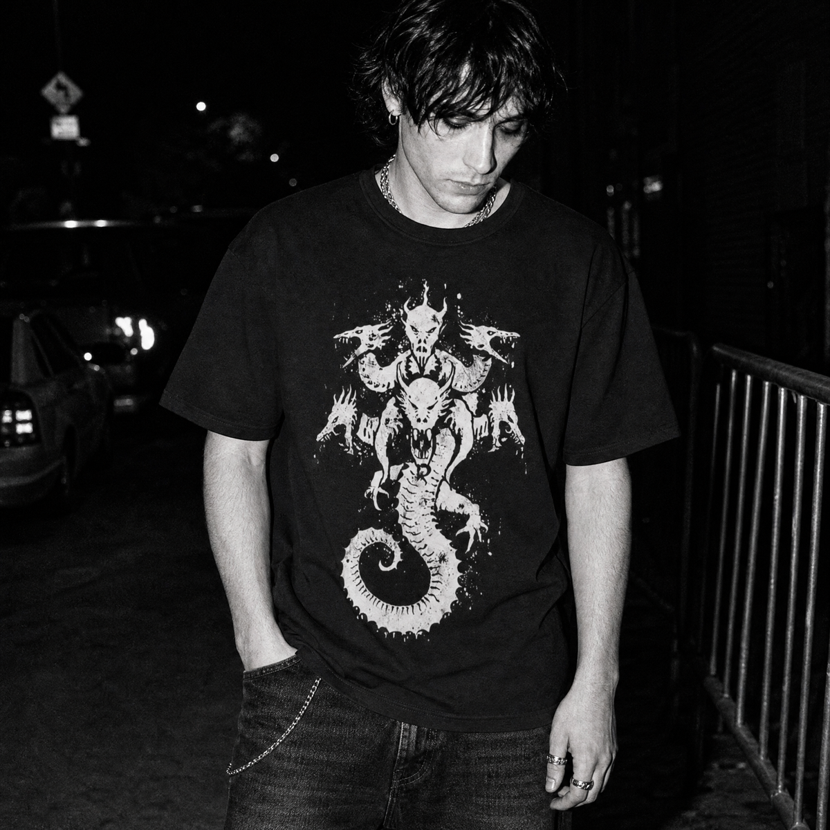 Dragon Demon T-Shirt – Gothic Mythical Creature