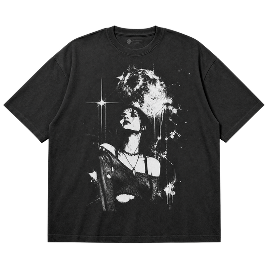 Moonlit Muse T-Shirt – Nu Grunge Celestial Graphic