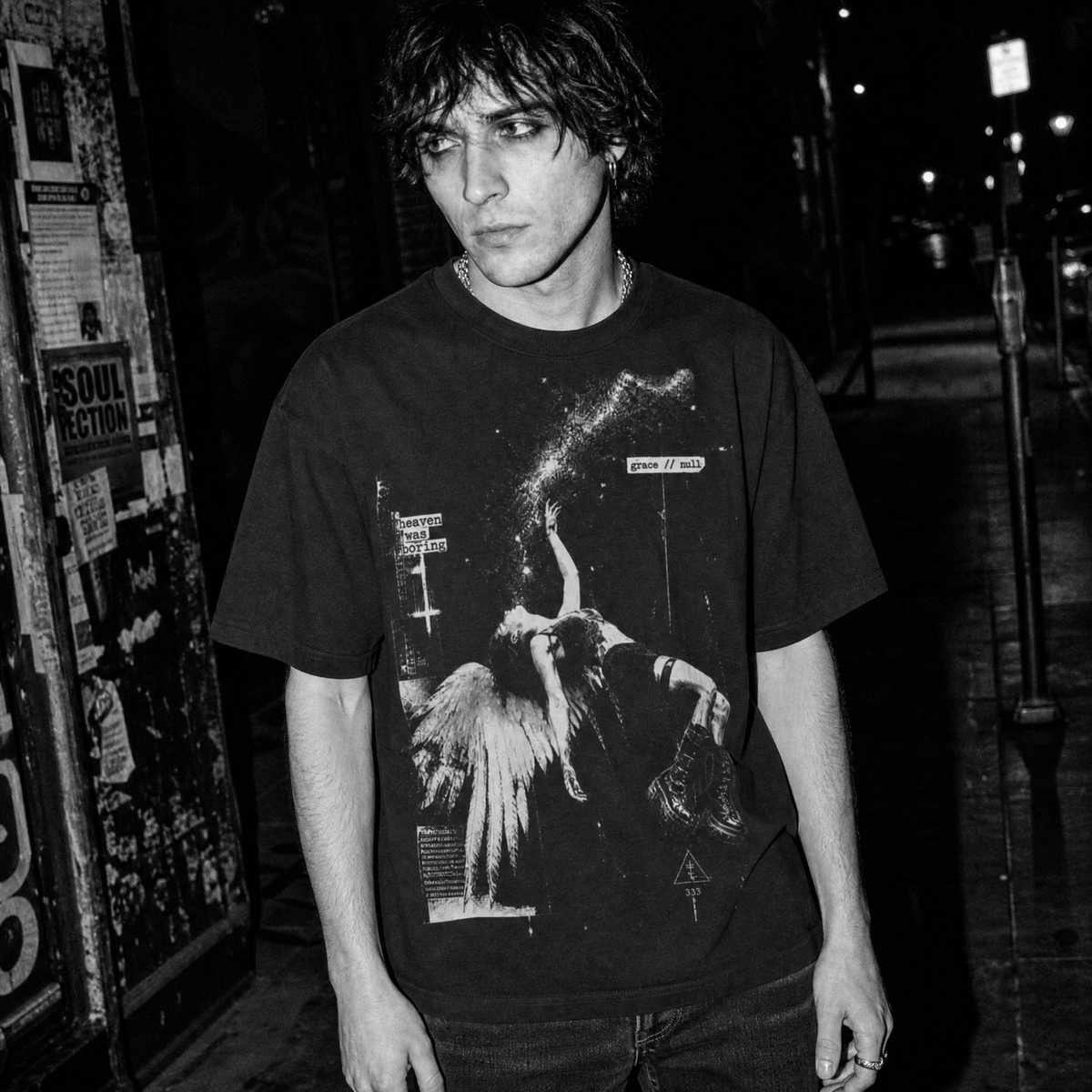 Fallen Angel T-Shirt - Nu Grunge Y3K Graphic