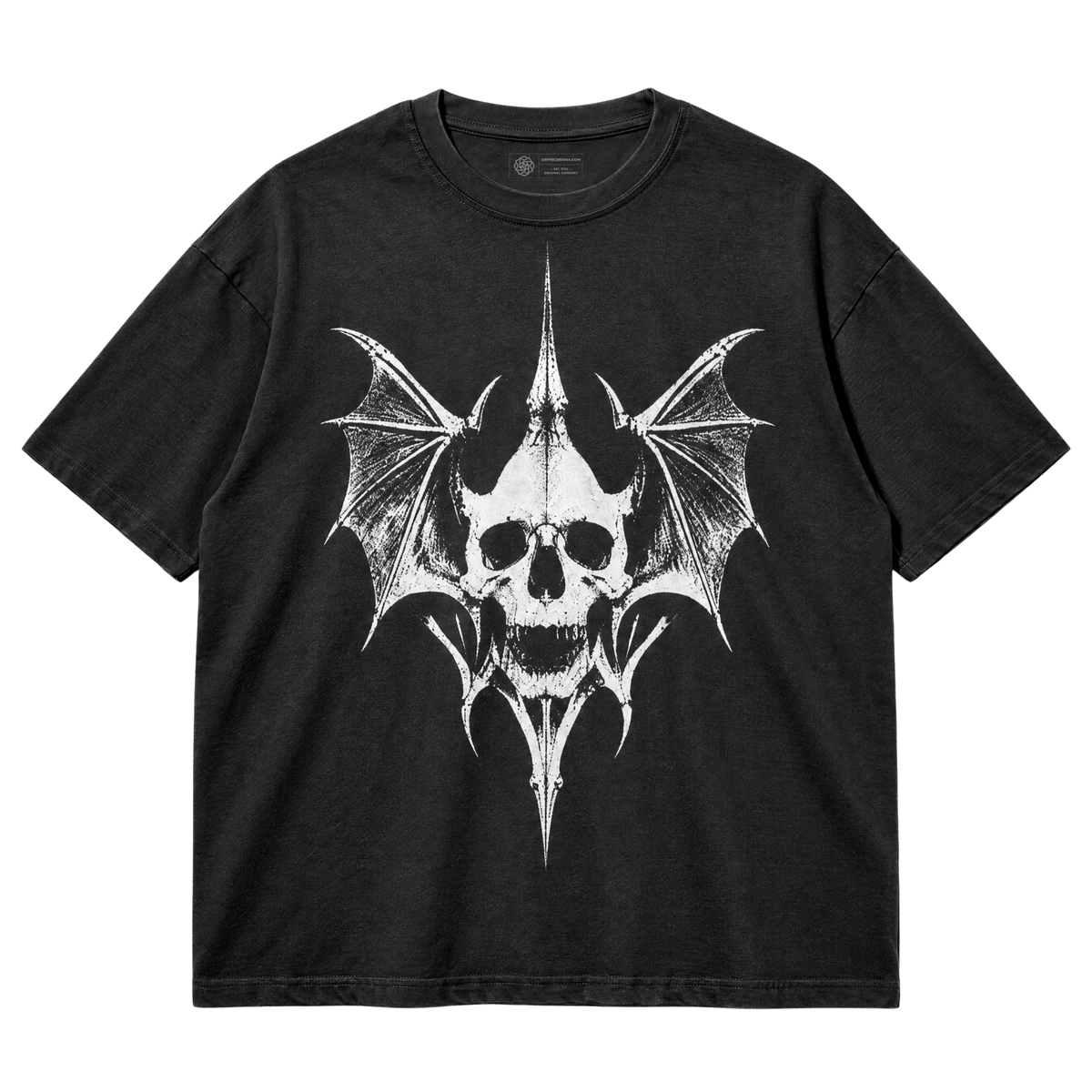 Bat Skull T-Shirt – Occult Winged Sigil Graphic