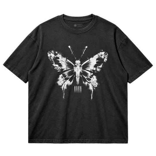 Death Moth T-Shirt - Distressed Grunge Moth Graphic