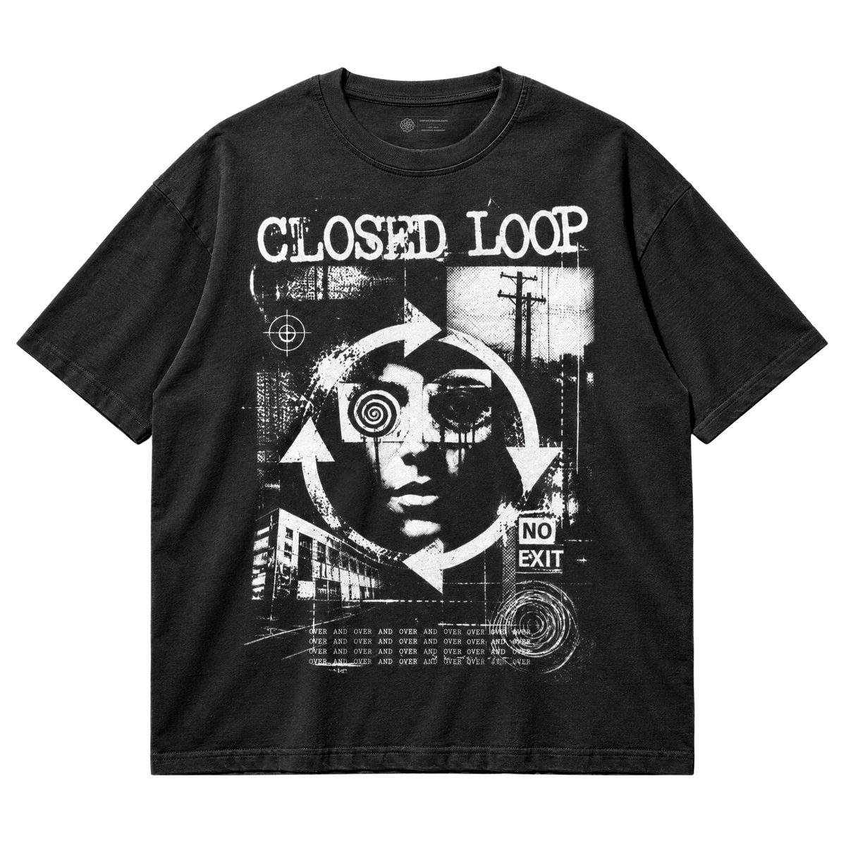 Closed Loop T-Shirt - No Exit Grunge Graphic
