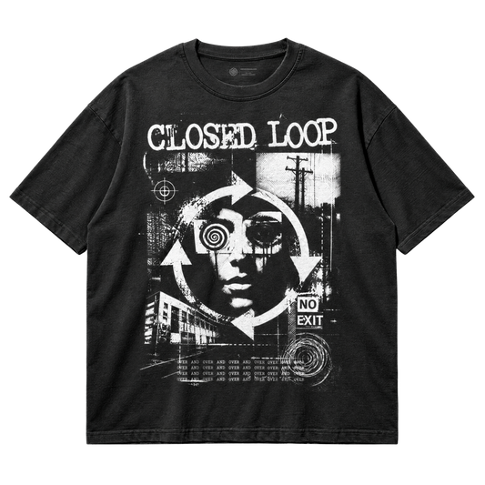 Closed Loop T-Shirt - No Exit Grunge Graphic