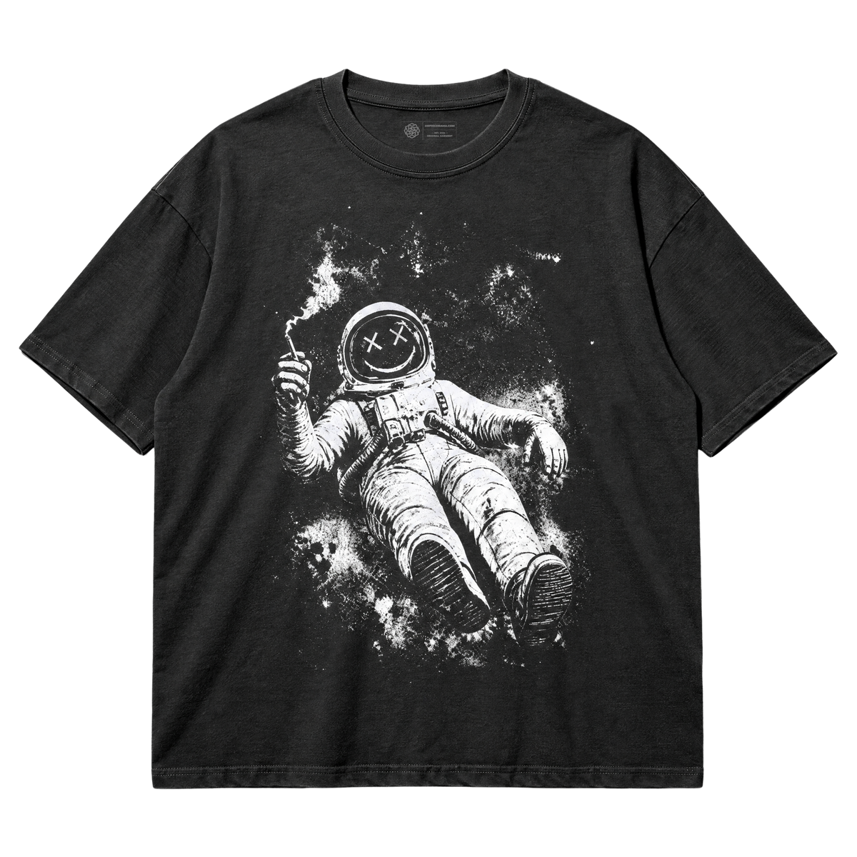 Floating Astronaut T-Shirt - Grunge Space Graphic