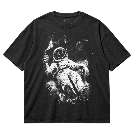 Floating Astronaut T-Shirt - Grunge Space Graphic