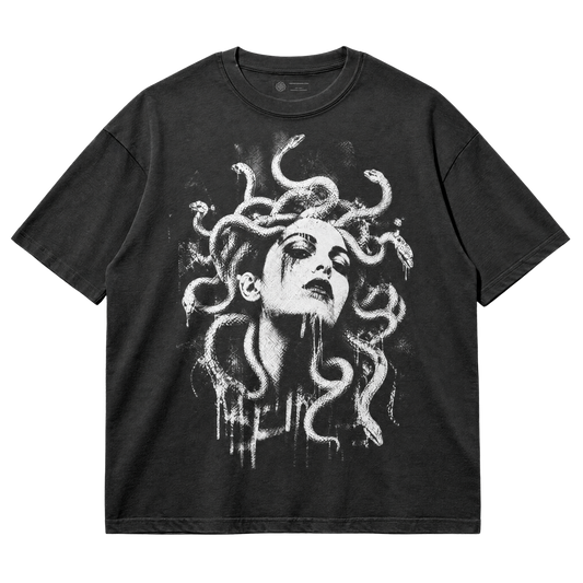 Medusa T-Shirt - Grunge Mythic Graphic Tee