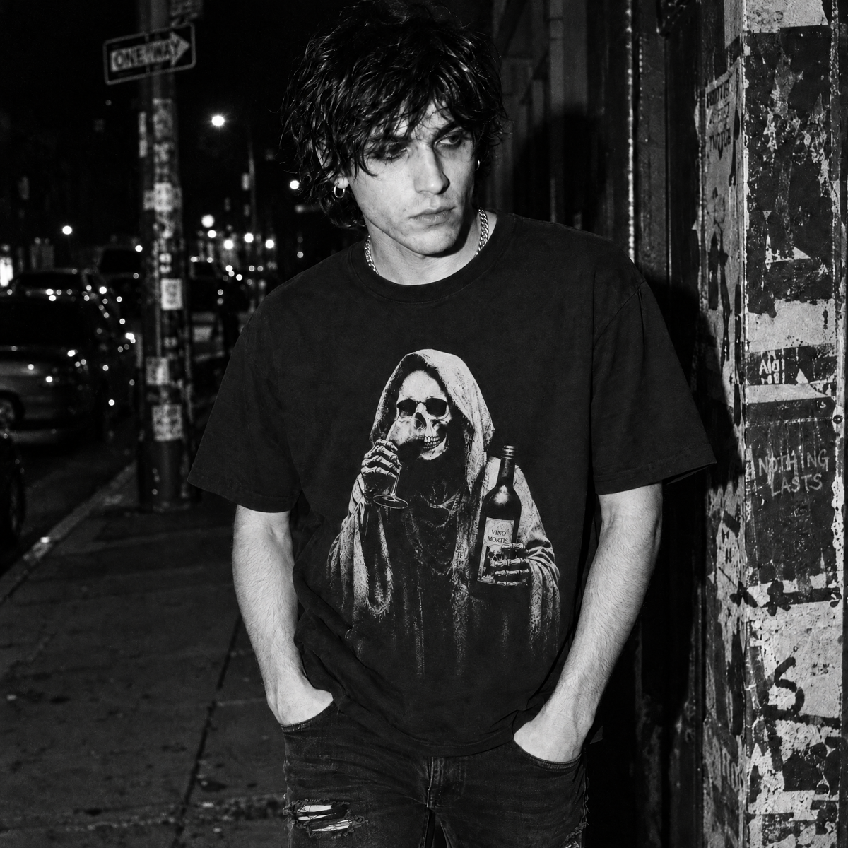 Grim Reaper Wine T-Shirt
