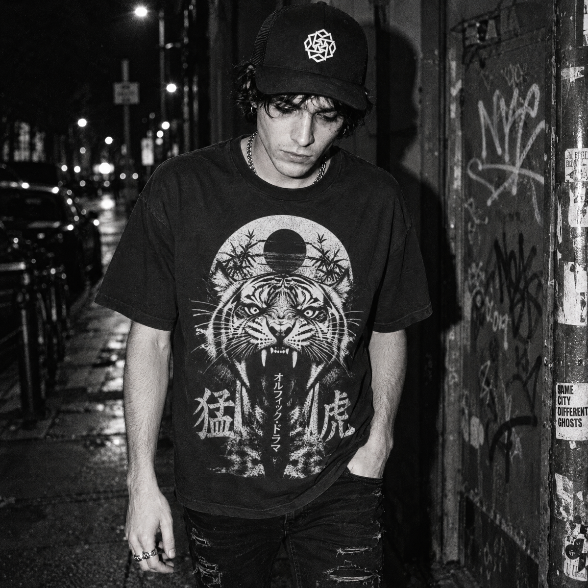 Tiger T-Shirt - Japanese Grunge Graphic