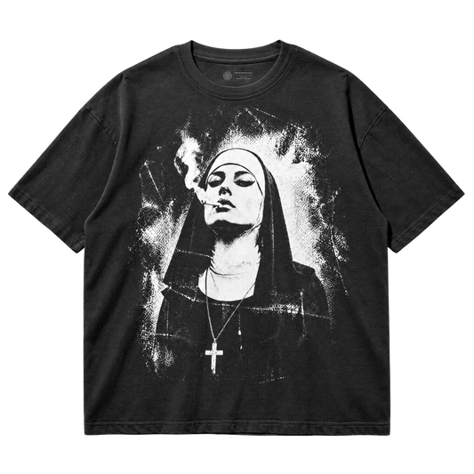Smoking Nun – Y2K Grunge T-Shirt