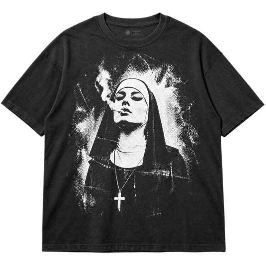 Smoking Nun – Y2K Grunge T-Shirt