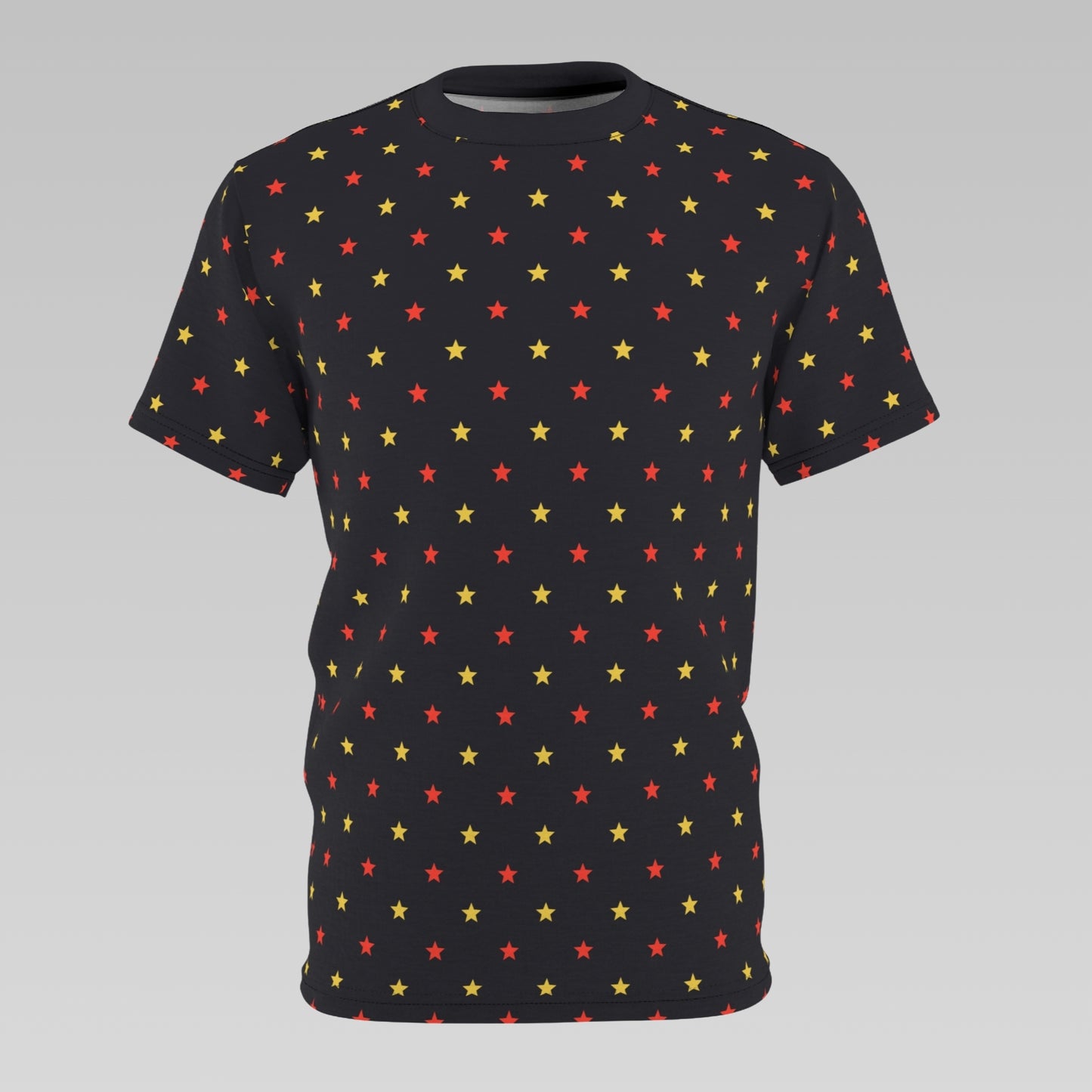 Black Stars Pattern T-Shirt