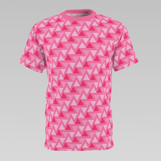 Pink Triangle Pattern T-Shirt