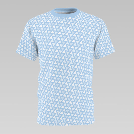 Baby Blue Triangle Pattern T-Shirt