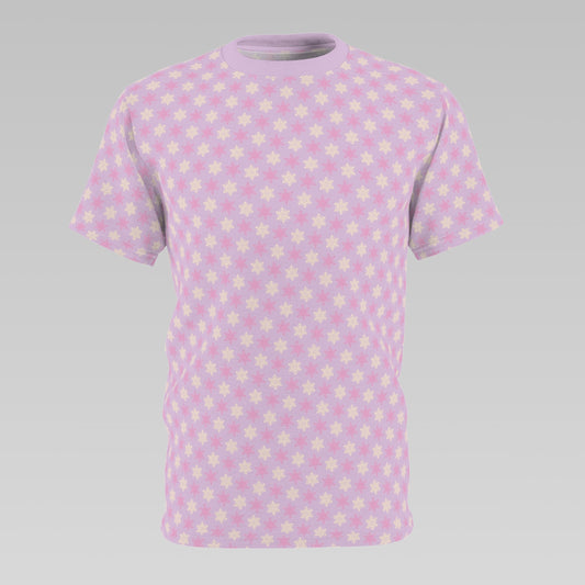 Lavender Snowflakes Pattern T-Shirt