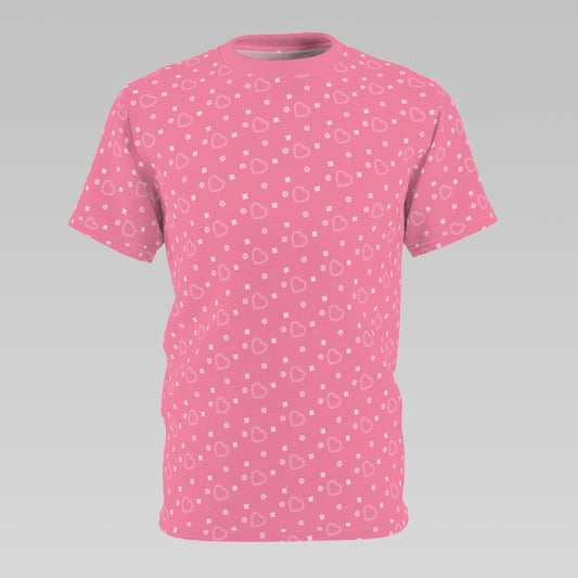 Pink Heart Pattern T-Shirt