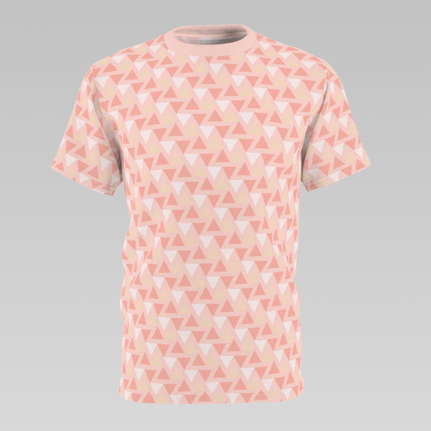 Pale Coral Triangle Pattern T-Shirt