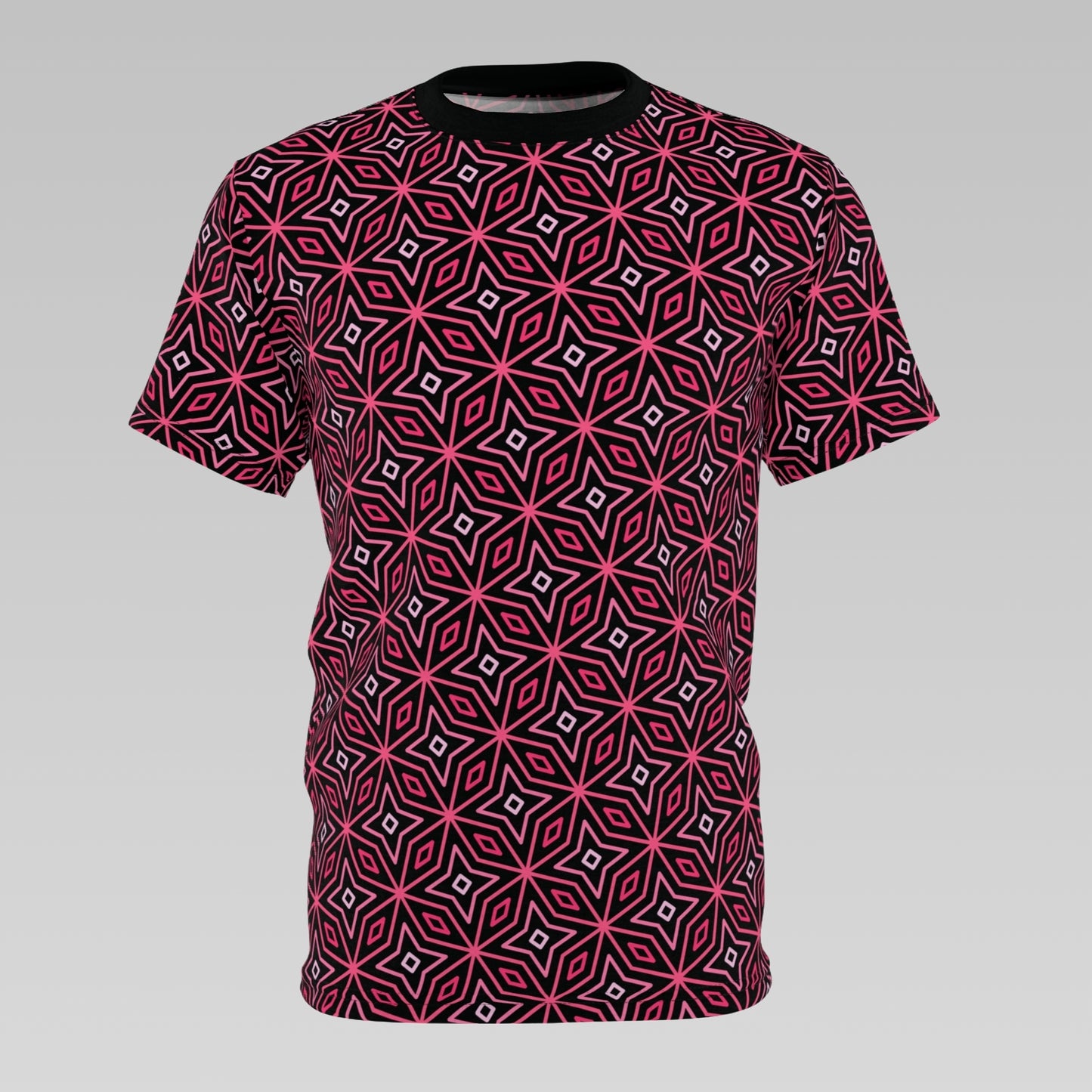 Pink Star Tile Pattern T-Shirt