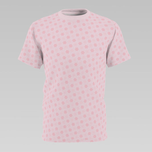 Soft Pink Snowflakes Pattern T-Shirt