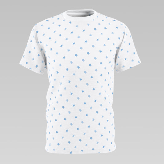 White Stars Pattern T-Shirt