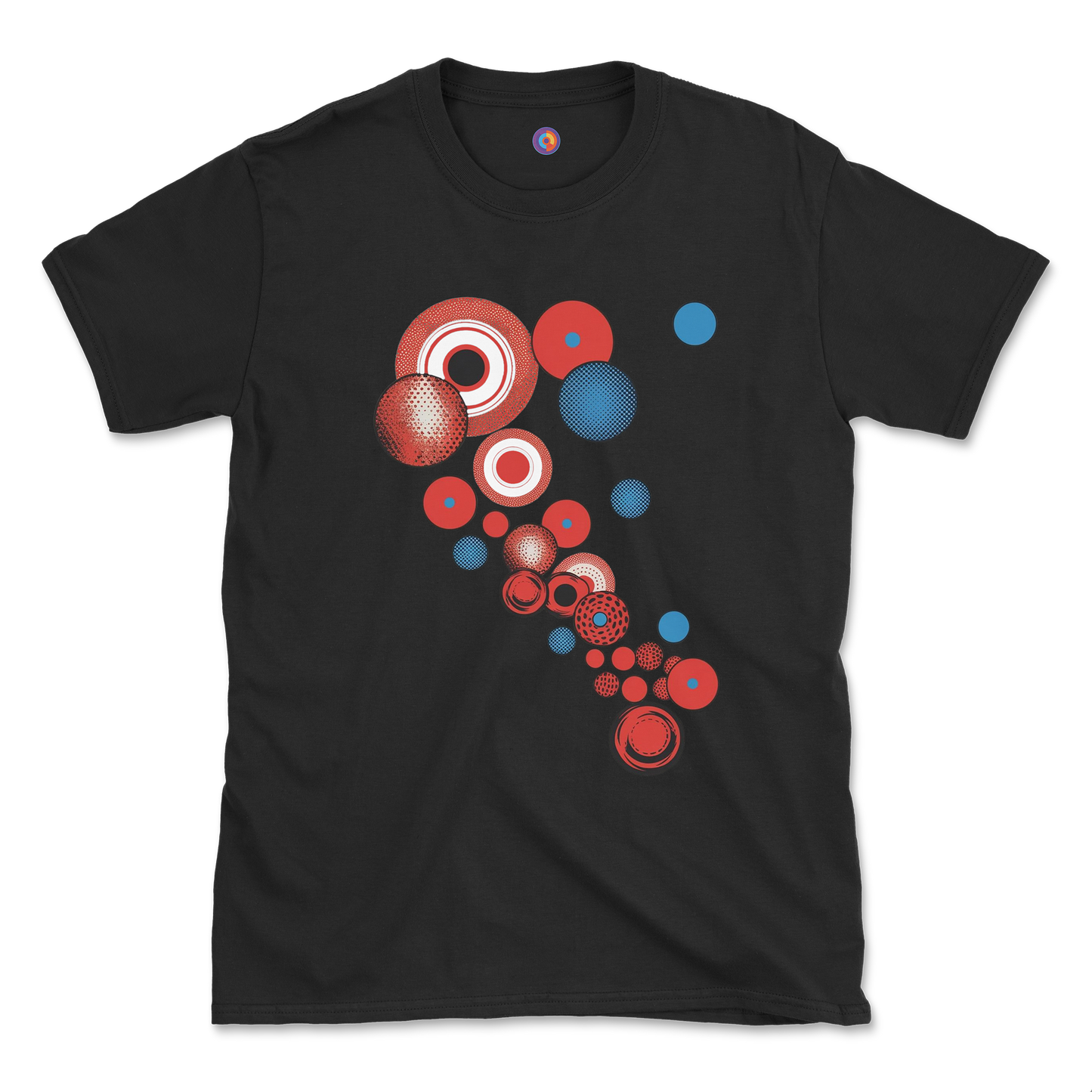 Abstract Geometric Circles T-Shirt