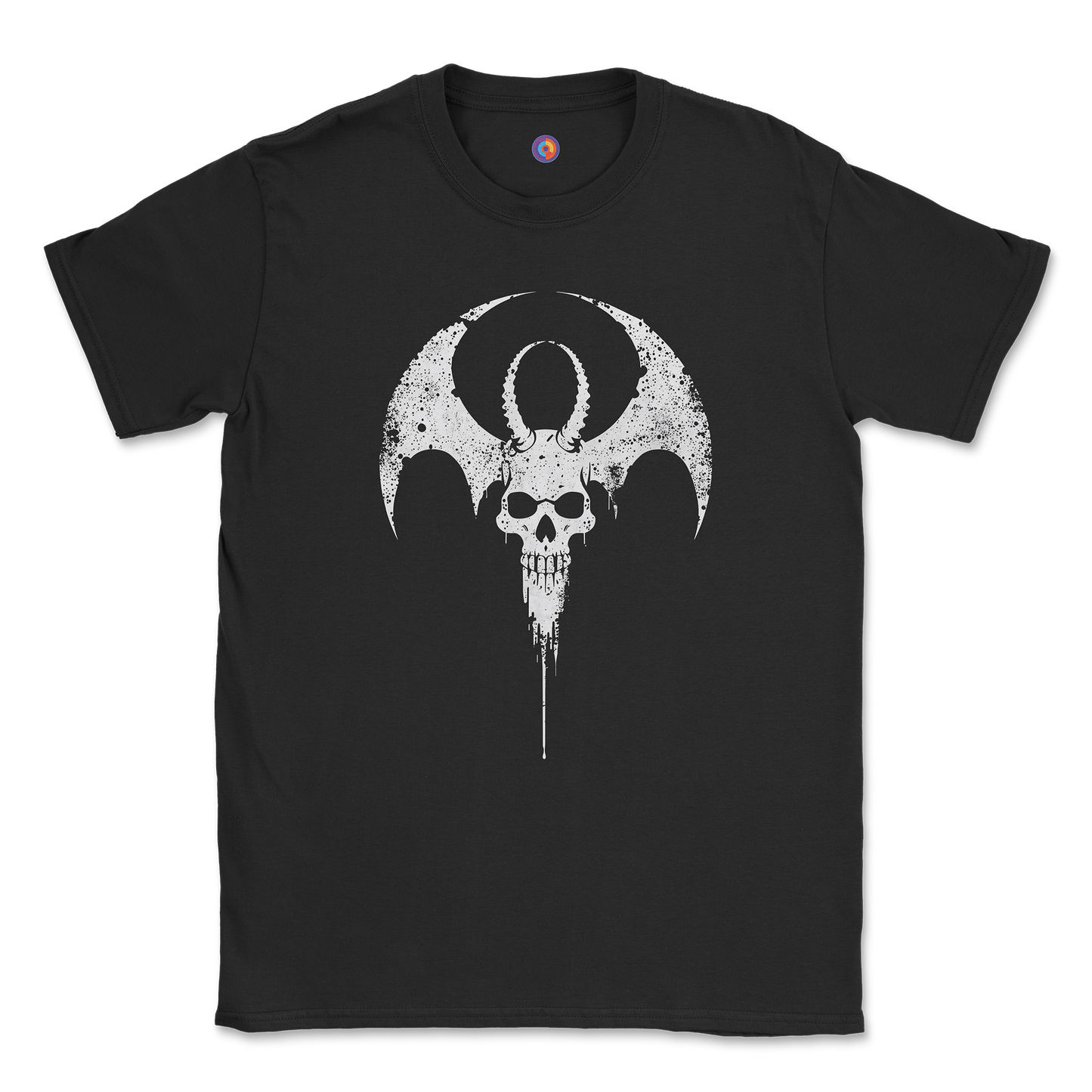 Bat Skull T-Shirt – Occult Winged Sigil Graphic