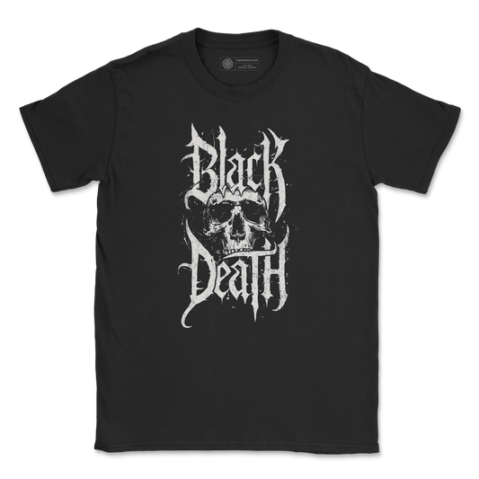 Black Death Skull T-Shirt - Gothic Metal Graphic Tee