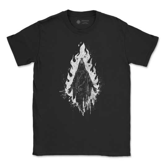 Burning Specter T-Shirt – Distressed Dark Spirit Graphic