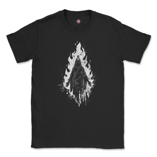 Burning Specter T-Shirt – Distressed Dark Spirit Graphic