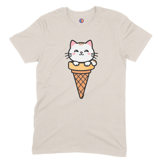 Kawaii Cat In An Ice Cream Cone T-Shirt