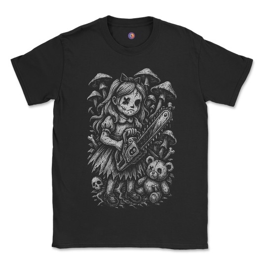 Creepy Chainsaw Doll - Horror T-Shirt