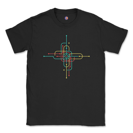 Circuit Nexus - Retro Tech Geometric Design