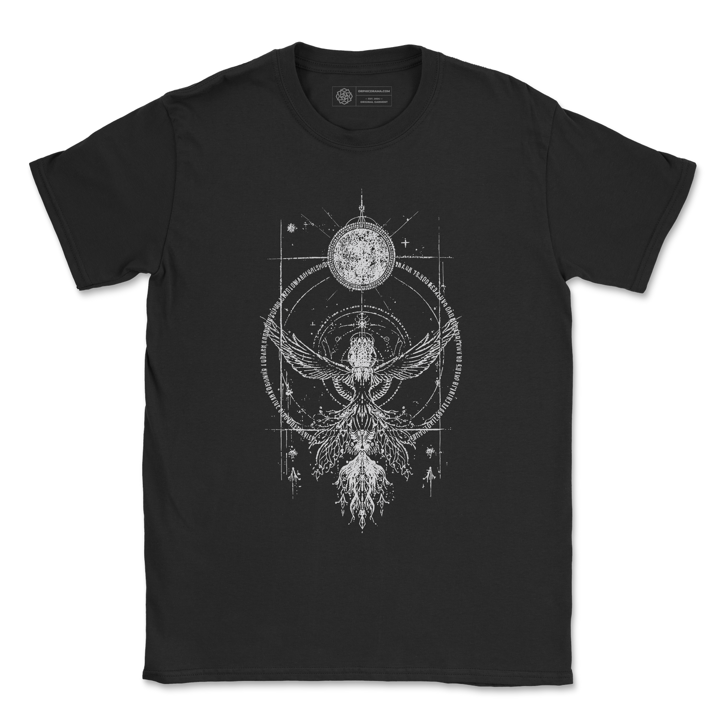 Celestial Phoenix T-Shirt - Occult Winged Symbol Graphic