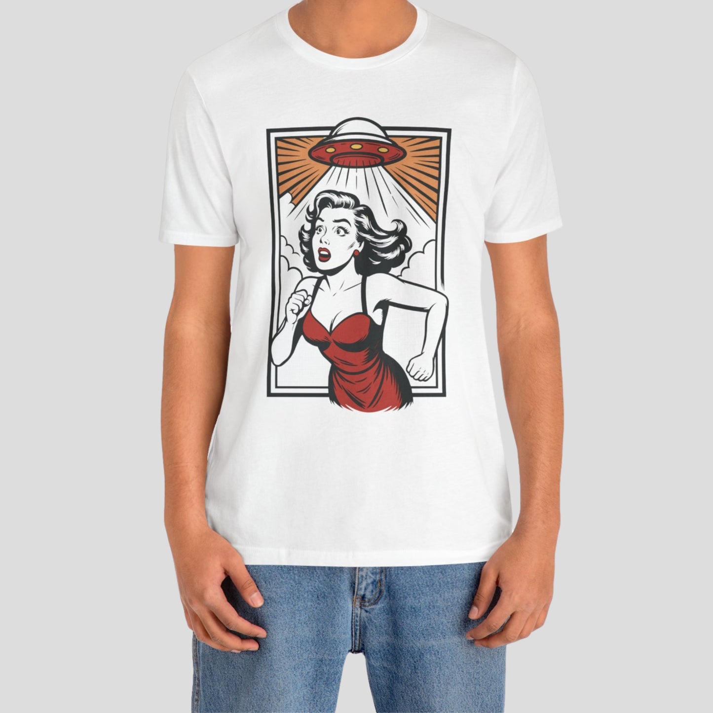 Alien Abduction T-Shirt – Pop Art Woman