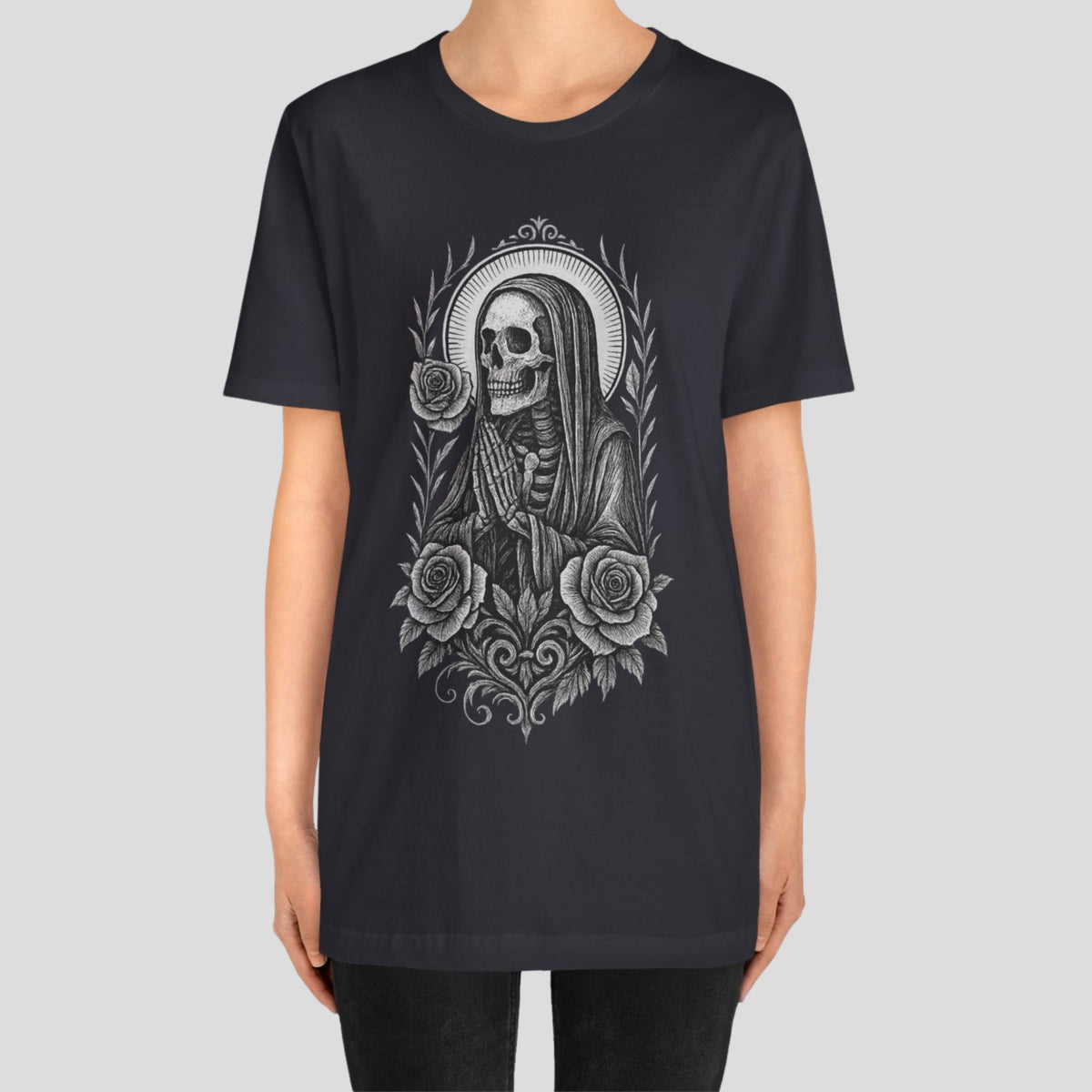 Gothic Saint Skeleton T-Shirt